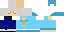 Minecraft skin texture, 64x32 legacy pixels