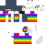 Minecraft skin texture, 64x64 pixels