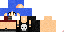 Minecraft skin texture, 64x32 legacy pixels