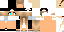 Minecraft skin texture, 64x32 legacy pixels