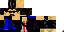 Minecraft skin texture, 64x32 legacy pixels