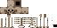 Minecraft skin texture, 64x32 legacy pixels