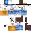 Minecraft skin texture, 64x64 pixels