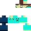 Minecraft skin texture, 64x64 pixels