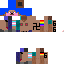 Minecraft skin texture, 64x64 pixels