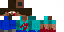 Minecraft skin texture, 64x32 legacy pixels
