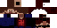 Minecraft skin texture, 64x32 legacy pixels