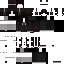 Black Minecraft skin texture, 64x64 pixels