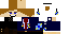 Minecraft skin texture, 64x32 legacy pixels