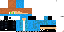 Minecraft skin texture, 64x32 legacy pixels