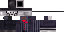 Minecraft skin texture, 64x32 legacy pixels
