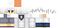 Minecraft skin texture, 64x32 legacy pixels