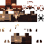 Orange brown Minecraft skin texture, 64x64 pixels