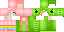 Minecraft skin texture, 64x32 legacy pixels