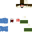Minecraft skin texture, 64x64 pixels