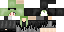 Minecraft skin texture, 64x32 legacy pixels