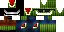 Minecraft skin texture, 64x32 legacy pixels