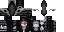 Minecraft skin texture, 64x32 legacy pixels