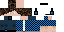 Minecraft skin texture, 64x32 legacy pixels