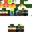 Minecraft skin texture, 64x64 pixels