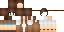 Minecraft skin texture, 64x32 legacy pixels