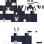 Blue Minecraft skin texture, 64x64 pixels