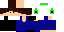 Minecraft skin texture, 64x32 legacy pixels