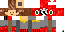 Minecraft skin texture, 64x32 legacy pixels