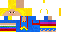 Minecraft skin texture, 64x32 legacy pixels