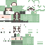 Gray green Minecraft skin texture, 64x64 pixels