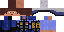 Minecraft skin texture, 64x32 legacy pixels