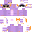 Minecraft skin texture, 64x64 pixels