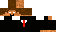 Minecraft skin texture, 64x32 legacy pixels
