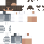 Blue Minecraft skin texture, 64x64 pixels