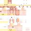 Orange Minecraft skin texture, 64x64 pixels