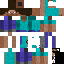 Minecraft skin texture, 64x64 pixels