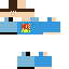 Minecraft skin texture, 64x64 pixels