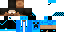 Minecraft skin texture, 64x32 legacy pixels