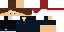 Minecraft skin texture, 64x32 legacy pixels