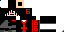 Minecraft skin texture, 64x32 legacy pixels