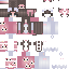 Gray Minecraft skin texture, 64x64 pixels