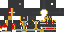 Minecraft skin texture, 64x32 legacy pixels