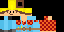 Minecraft skin texture, 64x32 legacy pixels