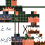 Minecraft skin texture, 64x64 pixels