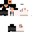 Minecraft skin texture, 64x64 pixels