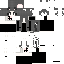 Gray Minecraft skin texture, 64x64 pixels