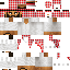 White Minecraft skin texture, 64x64 pixels