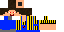Minecraft skin texture, 64x32 legacy pixels