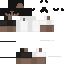 White Minecraft skin texture, 64x64 pixels