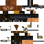 Minecraft skin texture, 64x64 pixels